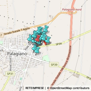 Mappa Via Enrico Fermi, 74019 Palagiano TA, Italia (0.26207)