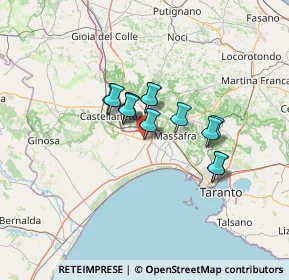 Mappa Via Appia, 74019 Palagiano TA, Italia (9.62385)