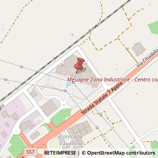 Mappa Centro Commerciale Auchan, SS7, 72023 Zona P.i.p. BR, Italia, 72023 Mesagne, Brindisi (Puglia)