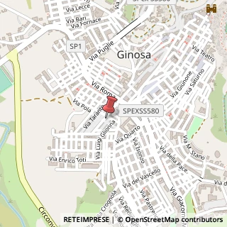 Mappa Via Ariosto Angeloni, 31, 74013 Ginosa, Taranto (Puglia)