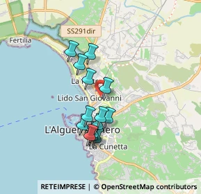 Mappa Via Galileo Galilei, 07041 Alghero SS, Italia (1.545)