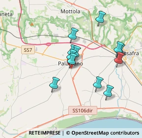 Mappa Via Vittorio Bachelet, 74019 Palagiano TA, Italia (3.42833)