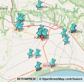 Mappa Via Vittorio Bachelet, 74019 Palagiano TA, Italia (4.308)