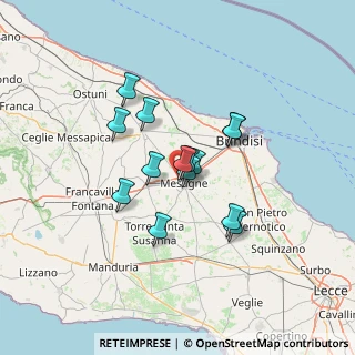 Mappa Contrada Palmitella, 72023 Mesagne BR, Italia (10.61357)