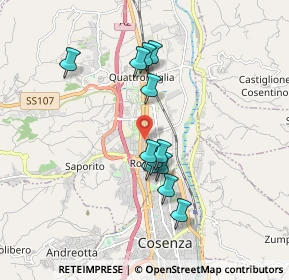 Mappa 87036 Cosenza CS, Italia (1.67667)