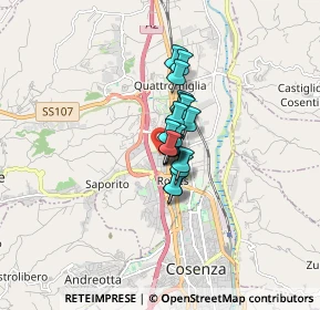 Mappa Via Silvio Pellico, 87036 Quattromiglia CS, Italia (0.86222)