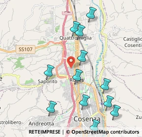 Mappa Via Silvio Pellico, 87036 Quattromiglia CS, Italia (2.46833)