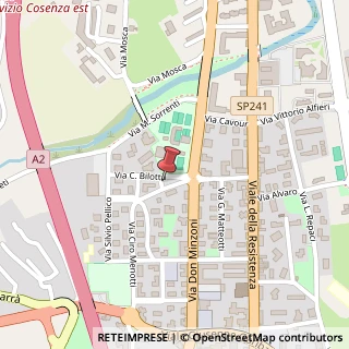 Mappa Via Carlo Bilotta, 87036 Rende CS, Italia, 87036 Rende, Cosenza (Calabria)