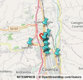 Mappa Via Manin, 87036 Quattromiglia CS, Italia (1.06167)