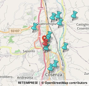 Mappa Via Manin, 87036 Quattromiglia CS, Italia (1.75333)