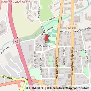 Mappa Via C. Bilotti, 10, 87036 Rende, Cosenza (Calabria)