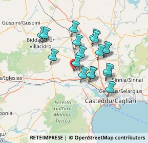 Mappa Vico 1 San Isidoro, 09010 Decimoputzu CA, Italia (12.59889)