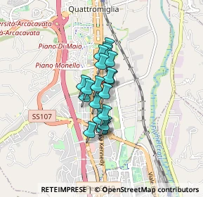 Mappa Via Antonio Gramsci, 87036 Quattromiglia CS, Italia (0.5525)