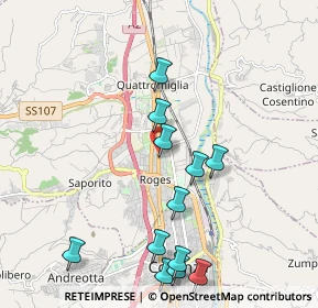 Mappa Via Antonio Gramsci, 87036 Quattromiglia CS, Italia (2.38083)