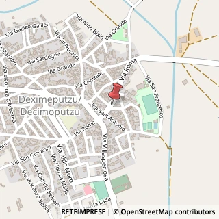Mappa Comune di Decimoputzu, , 09010 Decimoputzu, Cagliari (Sardegna)