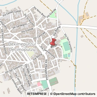 Mappa Via Casa Comunale, 14, 09010 Decimoputzu, Cagliari (Sardegna)
