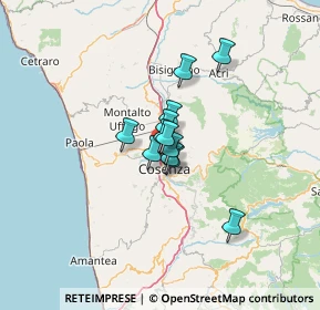 Mappa Via C. Menotti, 87036 Quattromiglia CS, Italia (7.58833)