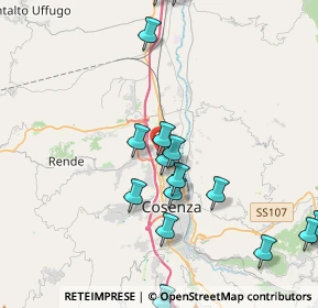 Mappa Via Don Minzoni, 87036 Quattromiglia CS, Italia (4.98188)