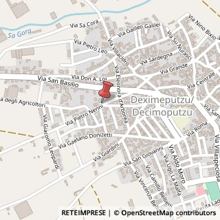 Mappa Via Grazia Deledda,  25, 09033 Decimoputzu, Cagliari (Sardegna)