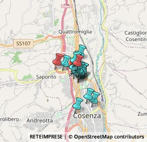 Mappa Via Morelli, 87036 Rende CS, Italia (0.79789)