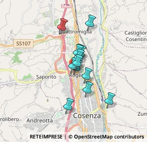 Mappa Via Morelli, 87036 Rende CS, Italia (1.21154)