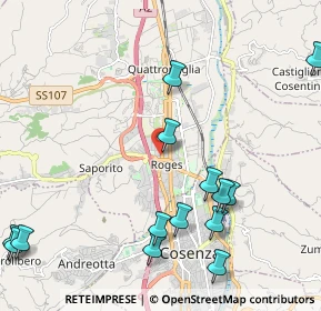 Mappa Via Morelli, 87036 Rende CS, Italia (2.92429)