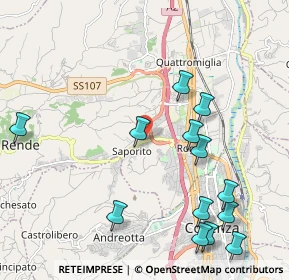 Mappa Via Giovanni Cimabue, 87036 Rende CS, Italia (2.68692)