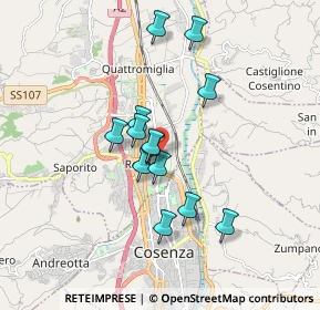 Mappa Via San Tommaso, 87036 Quattromiglia CS, Italia (1.56692)