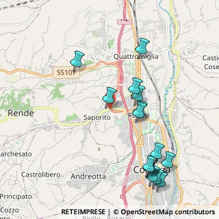 Mappa Via De Chirico, 87036 Rende CS, Italia (2.544)