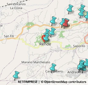 Mappa Via Raffaele de Bartolo, 87036 Rende CS, Italia (3.345)