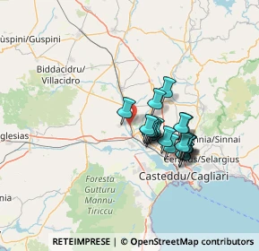 Mappa Località Zippeddu, 09010 Decimoputzu CA, Italia (11.428)