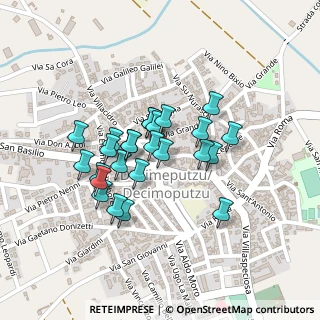 Mappa Piazza Martiri, 09010 Decimoputzu CA, Italia (0.18)