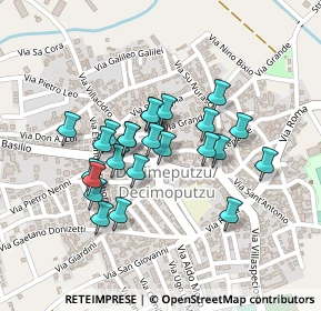 Mappa Piazza Martiri, 09010 Decimoputzu CA, Italia (0.18)