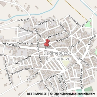 Mappa Localita' Zippeddu, 09010 Decimoputzu, Cagliari (Sardegna)