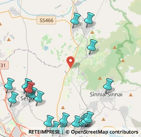 Mappa SS387, 09040 Soleminis CA, Italia (6.846)