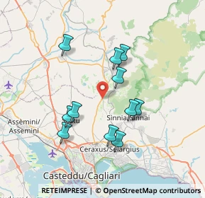 Mappa SS387, 09040 Soleminis CA, Italia (7.06182)