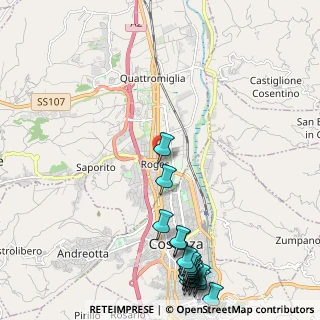 Mappa Via Giuseppe Ungaretti, 87036 Quattromiglia CS, Italia (3.4405)