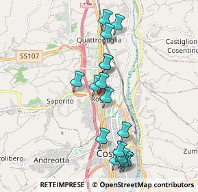 Mappa Via Panagulis, 87036 Rende CS, Italia (2.02563)