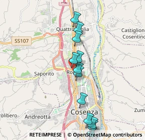 Mappa Via Panagulis, 87036 Rende CS, Italia (2.11667)