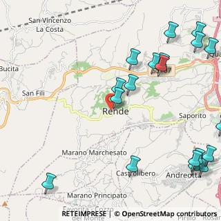 Mappa Piazza degli Eroi, 87036 Rende CS, Italia (3.411)