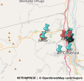 Mappa Via Bella Arintha, 87036 Rende CS, Italia (4.6855)