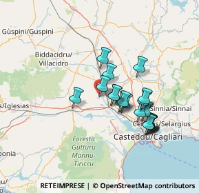 Mappa Via S'Acqua Cotta, 09010 Decimoputzu CA, Italia (13.226)