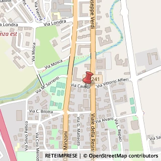 Mappa Via C. B. Cavour, 17, 87036 Quattromiglia CS, Italia, 87036 Rende, Cosenza (Calabria)