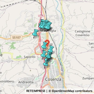 Mappa Via C. B. Cavour, 87036 Rende CS, Italia (1.5665)