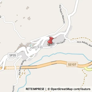Mappa Via destre 42, 87037 San Fili, Cosenza (Calabria)