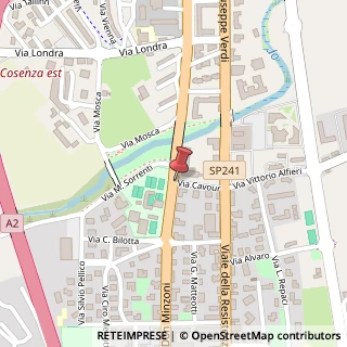 Mappa Via C. B. Cavour, 0, 87036 Rende CS, Italia, 87036 Rende, Cosenza (Calabria)
