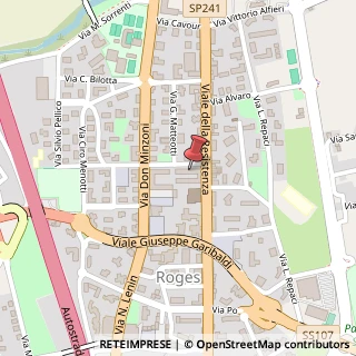 Mappa Via Fratelli Bandiera, 7, 87036 Rende, Cosenza (Calabria)