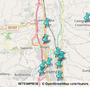 Mappa Via Fratelli Bandiera, 87036 Cosenza CS, Italia (2.4)