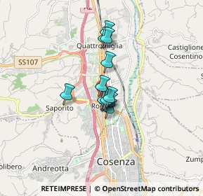 Mappa Via Fratelli Bandiera, 87036 Cosenza CS, Italia (1.08333)