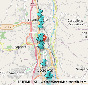 Mappa Via S. Tommaso, 87036 Quattromiglia CS, Italia (2.23833)